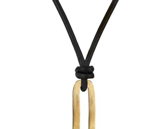 AROCK - BENJAMIN Läder Halsband Guld