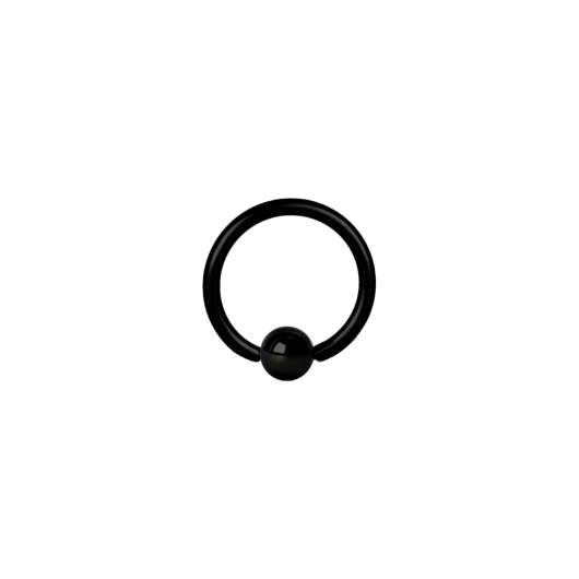 Ball Closure Ring - 1,2 mm - 3 mm kula - Svart