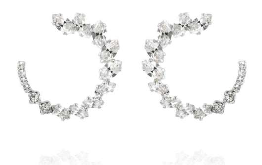 Caroline Svedbom - Angie Earrings Rhodium Crystal