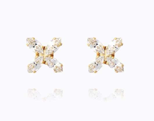 Caroline Svedbom Crystal Star Earrings Gold Crystal