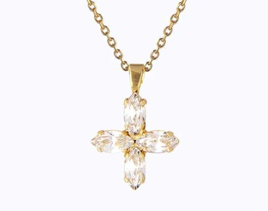 Caroline Svedbom Crystal Star Necklace Gold Crystal
