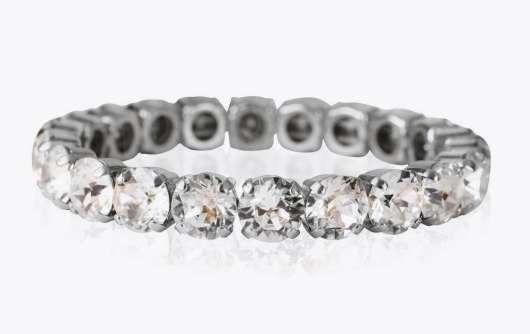 Caroline Svedbom Gia Stud Bracelet Rhodium Crystal