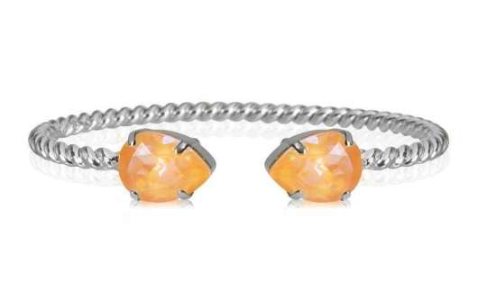 Caroline Svedbom Mini Drop Bracelet Rhodium Peach Delite