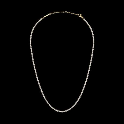 Classic Tennis Necklace Gold