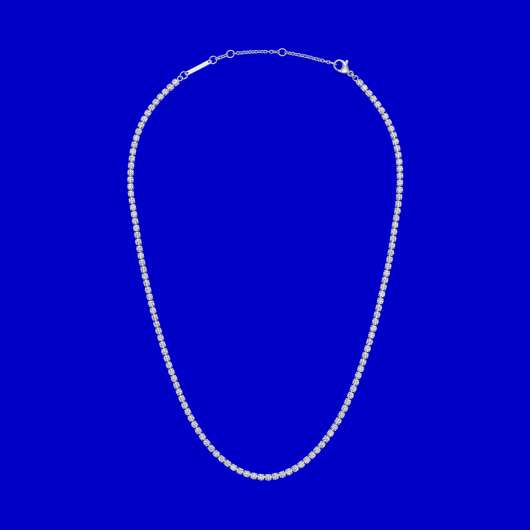 Classic Tennis Necklace Silver