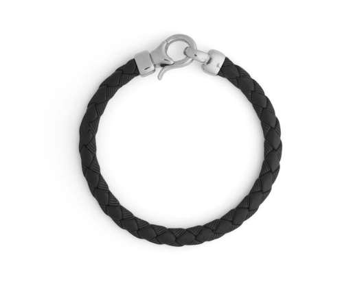 CU Jewellery Bear Braided Bracelet Black