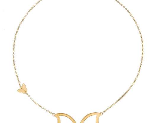 CU Jewellery - Butterfly Big Necklace Gold