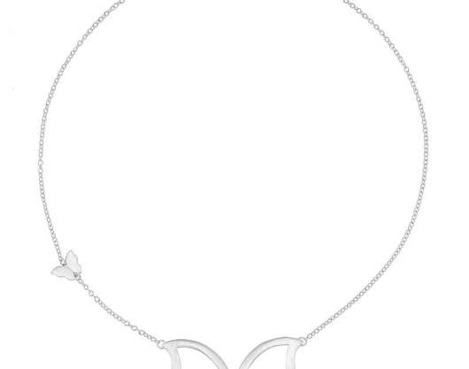 CU Jewellery - Butterfly Big Necklace Silver