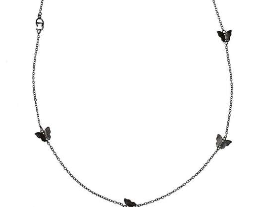CU Jewellery - Butterfly Chain Necklace Black
