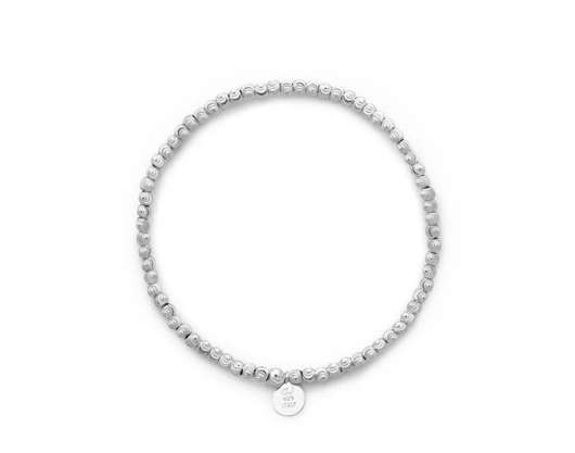 CU Jewellery - Cubic Elastic Bracelet Plain Silver