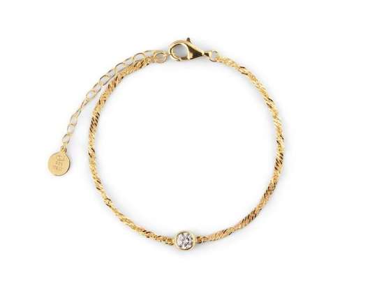 CU Jewellery Cubic Single Bracelet Gold