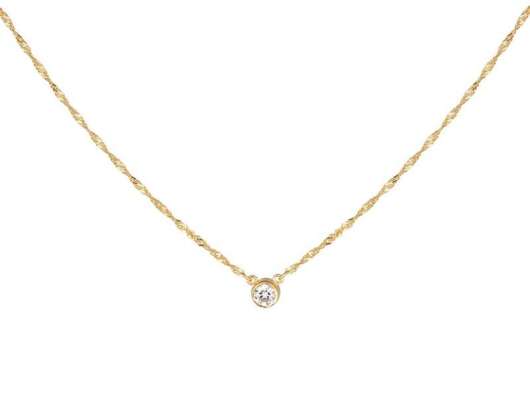 CU Jewellery Cubic Single Necklace Gold