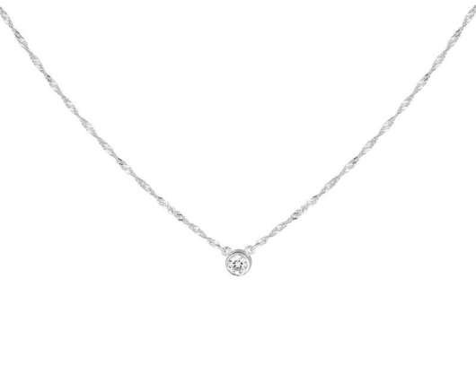 CU Jewellery Cubic Single Necklace Silver