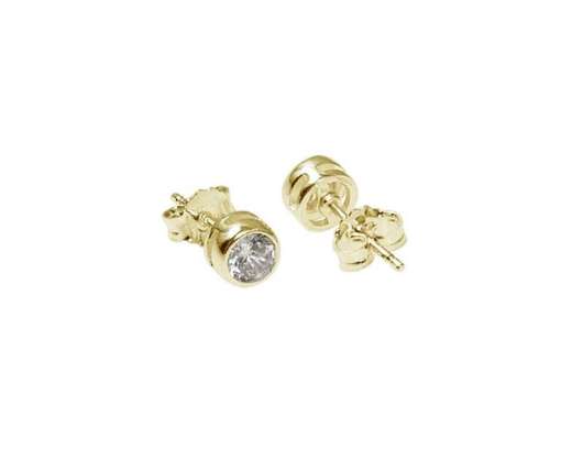 CU Jewellery Cubic Small Ear Gold
