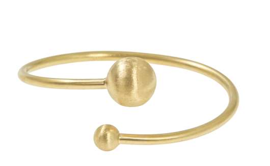 CU Jewellery Feather Bangle Bracelet Flex Gold