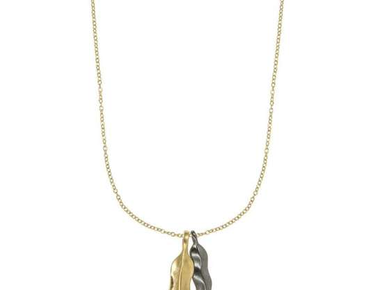 CU Jewellery - Feather Long Necklace Gold