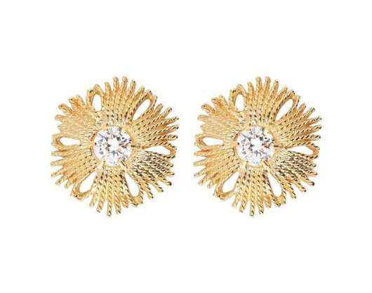 CU Jewellery Gatsby Big Stone Ear Gold