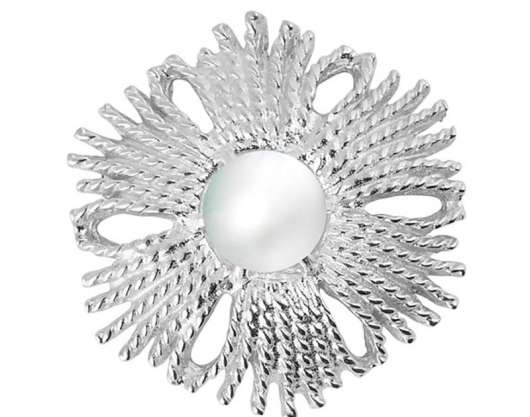 CU Jewellery - Gatsby Pearl Brosch/Pendant Silver