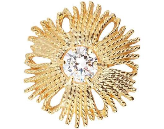 CU Jewellery Gatsby Stone Brosch Gold