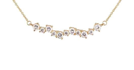 CU Jewellery - Gatsby Stone Necklace Gold