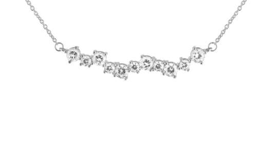 CU Jewellery - Gatsby Stone Necklace Silver