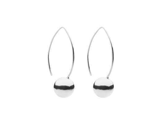 CU Jewellery - Globe Long Ear Silver