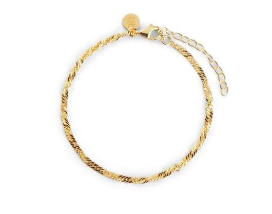 CU Jewellery Letters Singapore Bracelet Gold