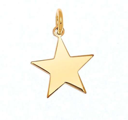 CU Jewellery Letters Star Gold