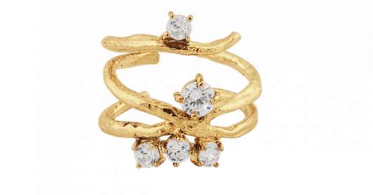 CU Jewellery - One Big Stone Ring Gold