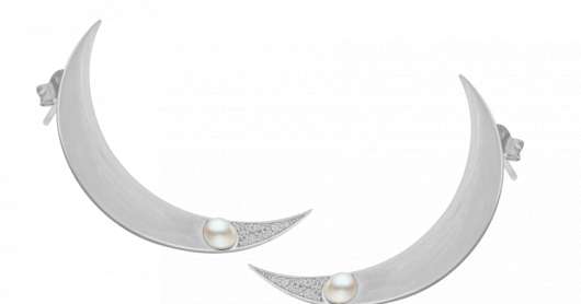 CU Jewellery - One Moon Ear Silver