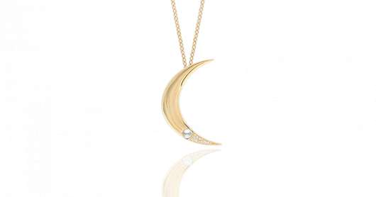 CU Jewellery One Moon Necklace Gold