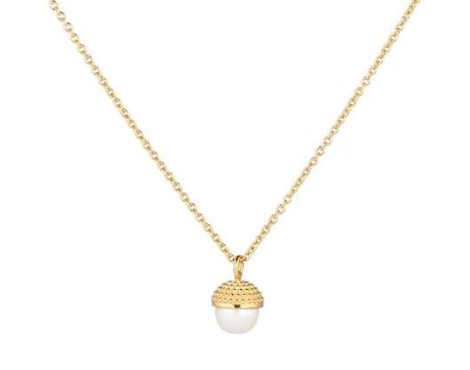 CU Jewellery Pearl Bubble Long Necklace Gold