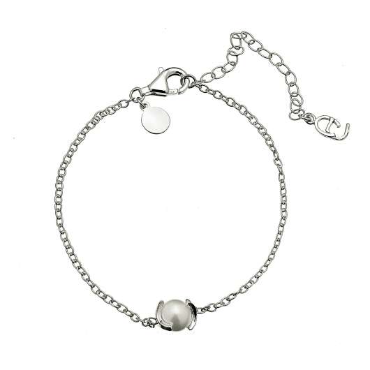 CU Jewellery Pearl Chain Bracelet Silver
