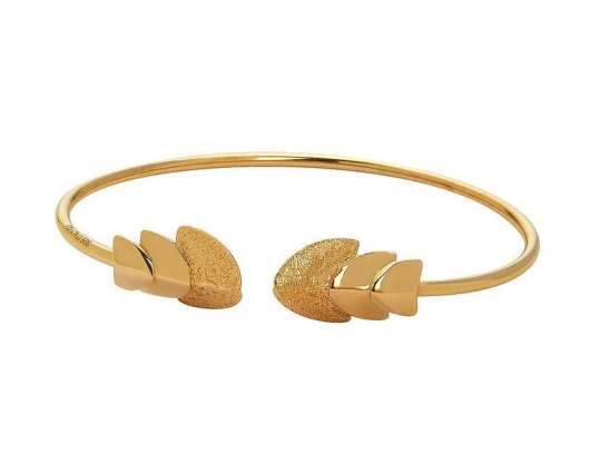 CU Jewellery Roof Bangle Brace Flex Gold