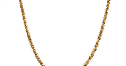 CU Jewellery - Roof Big Plain Necklace Gold