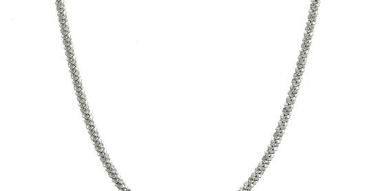 CU Jewellery Roof Big Plain Necklace Long Silver