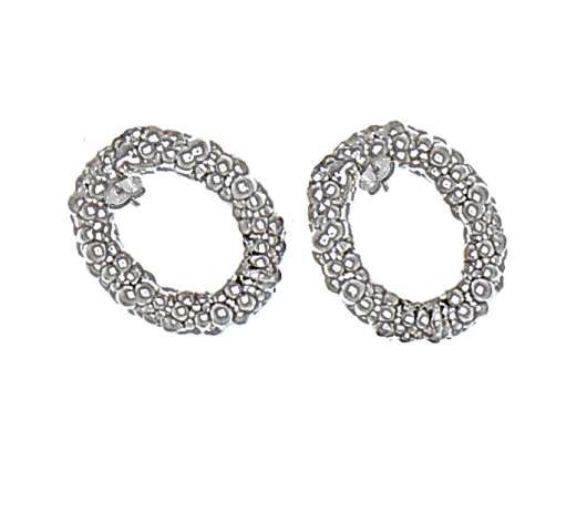 CU Jewellery - Roof Bubble Ear Silver