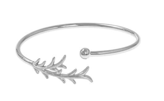 CU Jewellery Tree Twig Bangle Bracelet Silver
