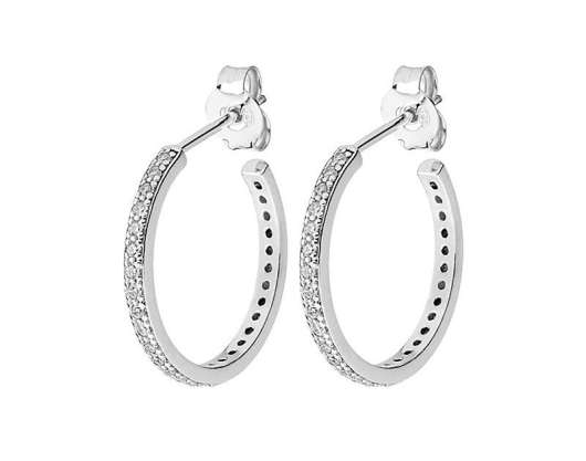 CU Jewellery - Two Round Stone Ear Silver