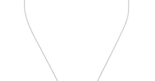 CU Jewellery Two Square Pendent Necklace Silver