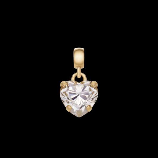 Daniel wellington dw charm heart crystal one size gold/white