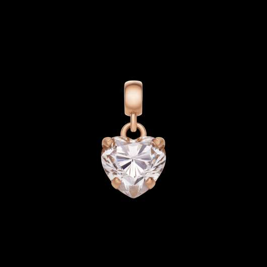 Daniel wellington dw charm heart crystal one size rose gold/white