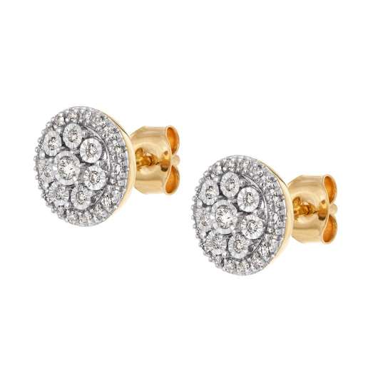Diamantörhänge i 18K guld