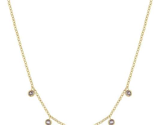 Edblad - Dew Drop Necklace Multi Blush Gold
