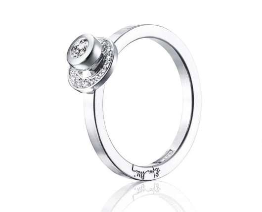 Efva Attling - AVO Wedding Ring White Gold