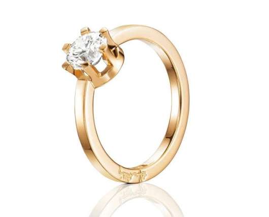 Efva Attling Crown Wedding Ring 1.0 ct Gold
