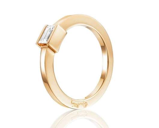 Efva Attling Deco Wedding Ring Gold