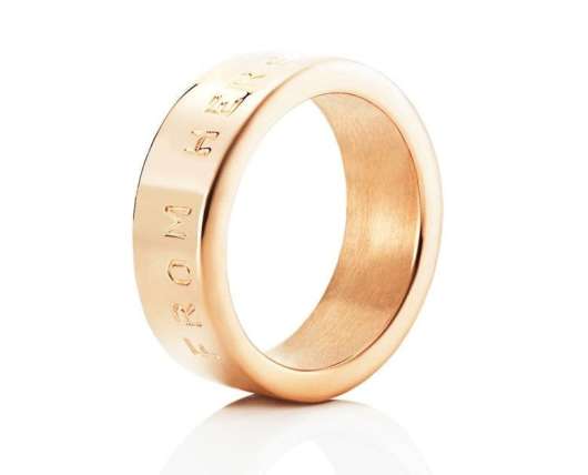 Efva Attling From Here To Eternity Stamped Ring Gold