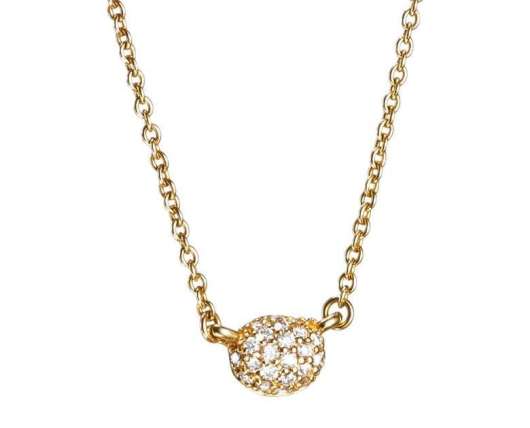 Efva Attling Love Bead Necklace - Diamonds Gold