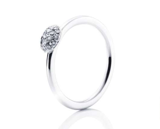 Efva Attling Love Bead Ring - Diamonds White Gold